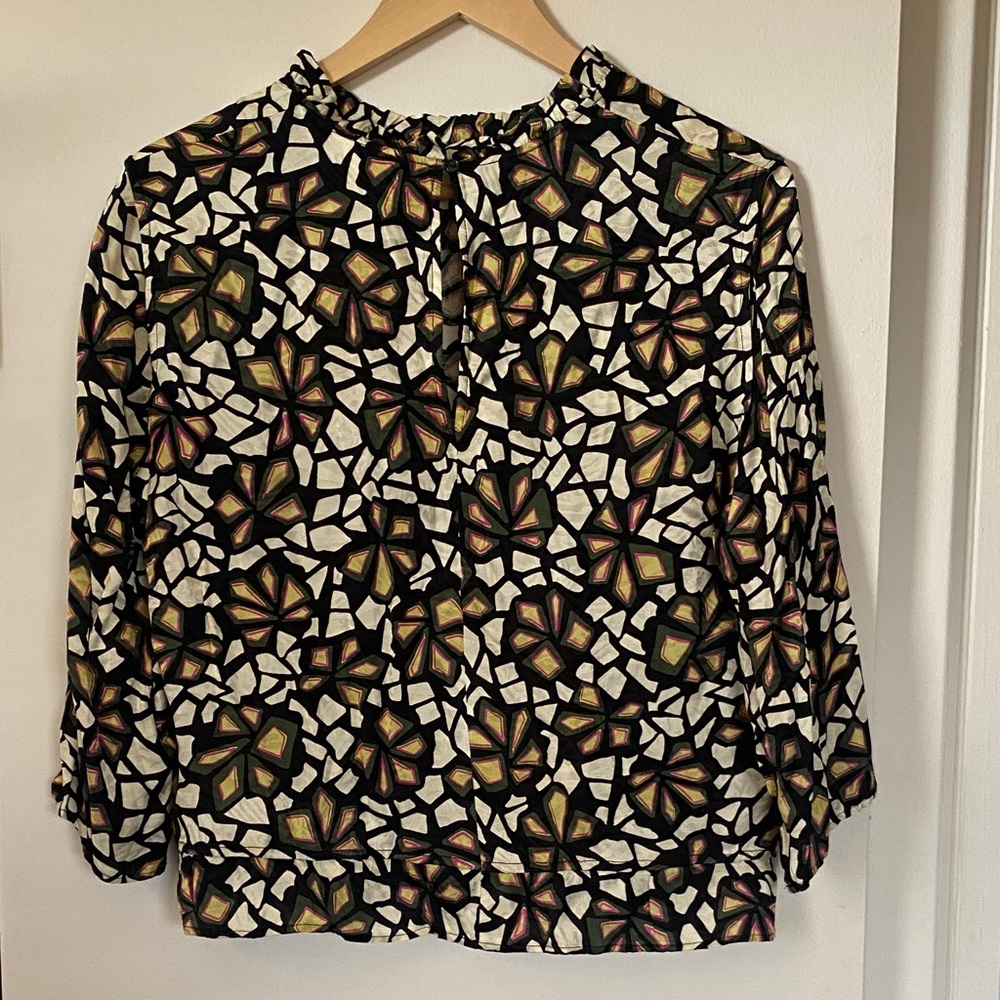 ba&sh Multicolor Geometric Button Down Shirt - Picture 5 of 9